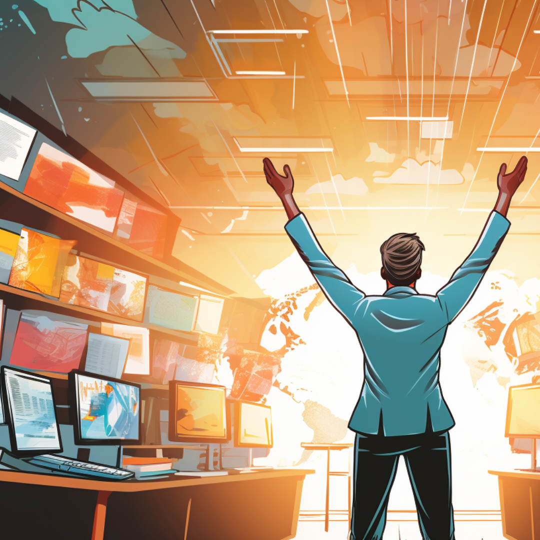 Digital Marketing in 2024 cartoon